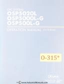 Okuma-Okuma OSP5020L, OSP5000L-G OSP500L-G, Control Operations Manual 1989-OSP5000L-G-OSP500L-G-OSP5020L-01